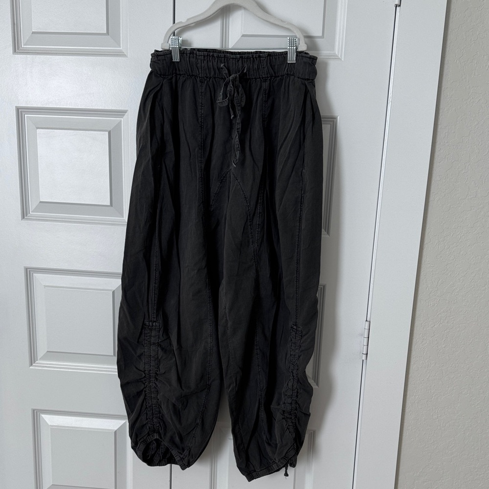 Free People Charcoal Drawstring Pants